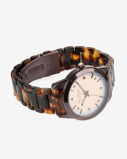 Ted Baker Gray Tortoiseshell Watch for men