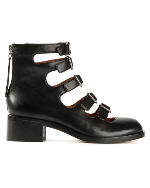 Marc By Marc Jacobs Black Multi Strap Boots