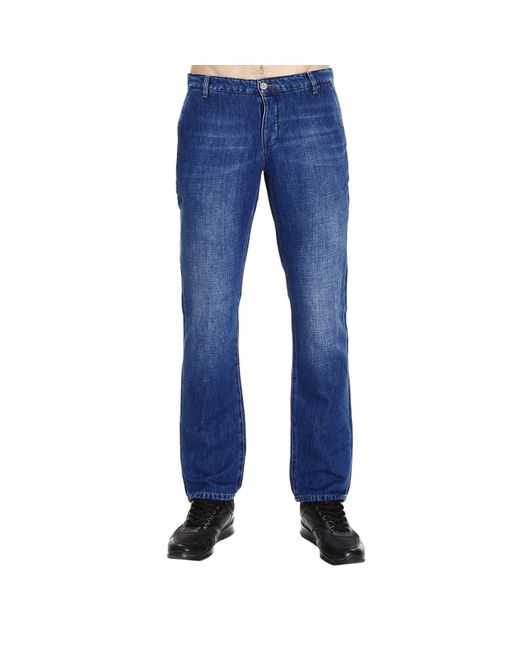 Iceberg Blue Jeans Slant Pocket Denim for men