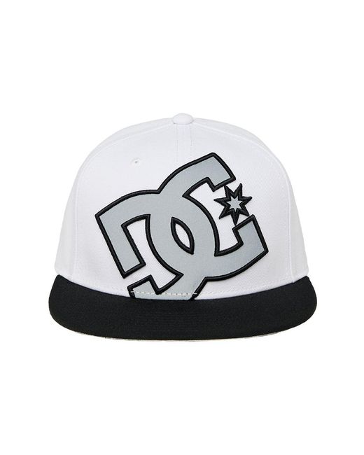 DC Shoes White Dc Double That Cap Snapback