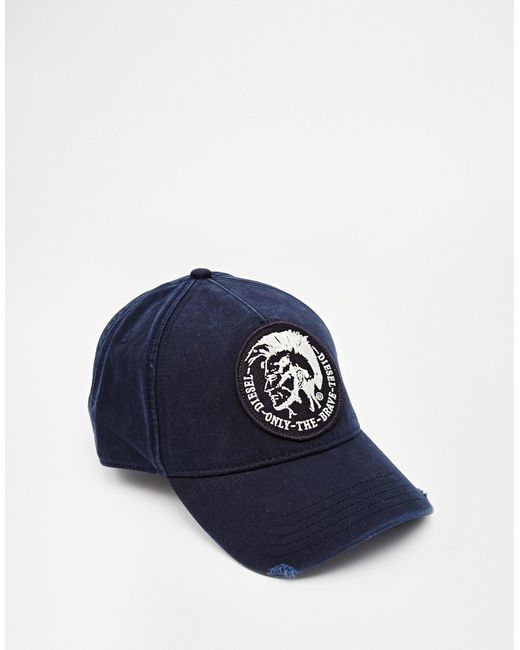DIESEL Blue Curomi Cap for men