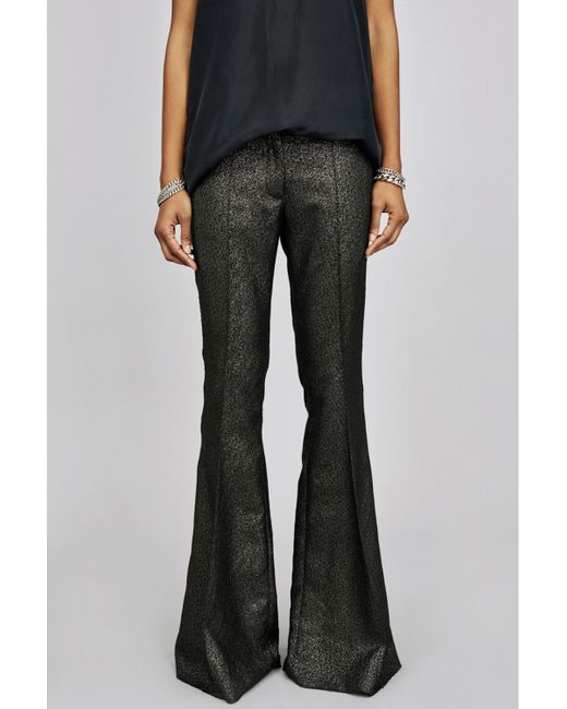 printed straight pants