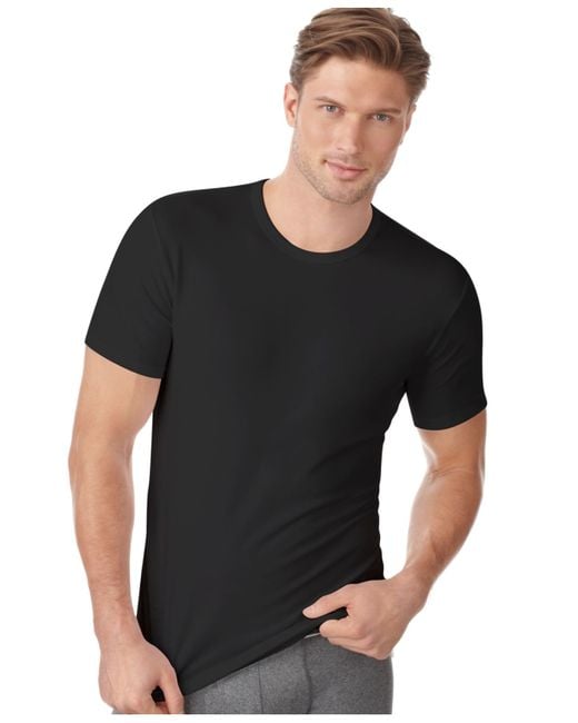 Calvin Klein Men's Cotton Stretch Crew-neck T-shirt 2-pack Nu2668 in Black  for Men | Lyst