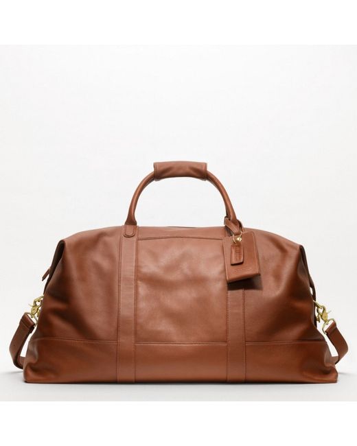 COACH Large Cabin Bag in Brown for Men | Lyst