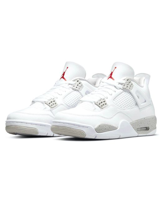 Nike Leather Air Jordan 4 Retro 'white 