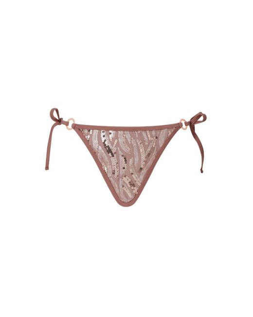 Ann Summers Pink Gold Coast Tie Side Brazilian Bottom