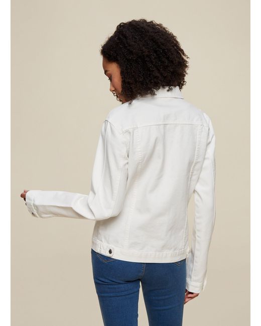 Dorothy Perkins Natural Tall White Denim Jacket