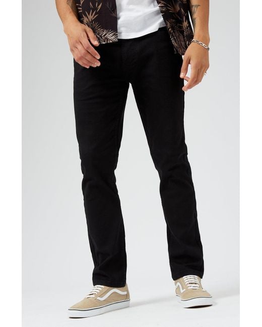Burton Black Slim Fit Jeans With Cotton for men