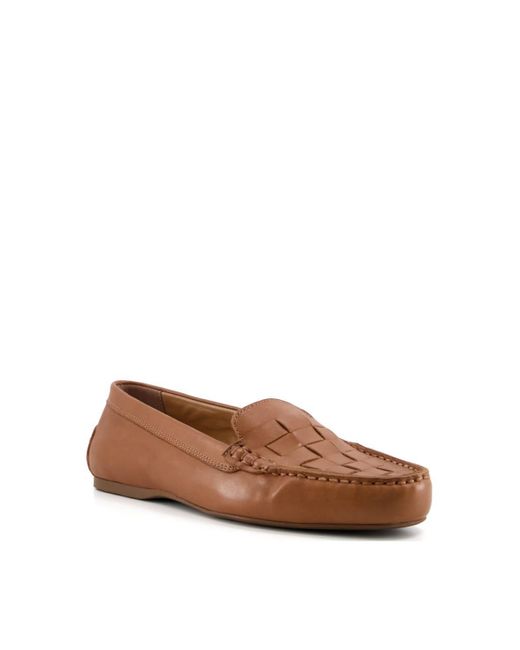 Dune Brown 'greene' Leather Loafers