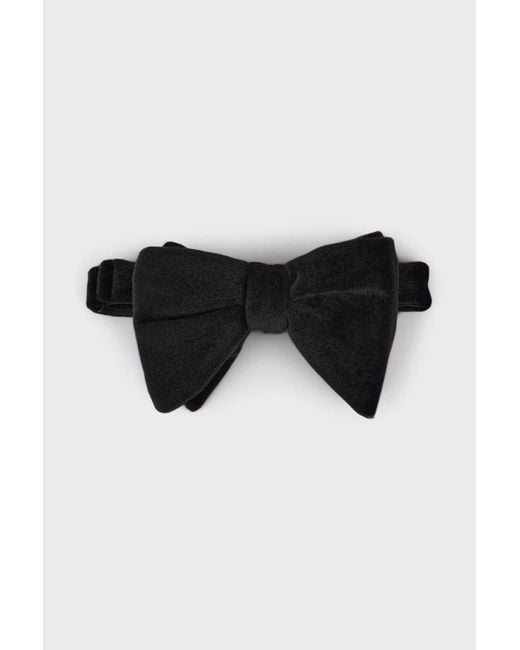 Burton Black Velvet Bow Tie for men