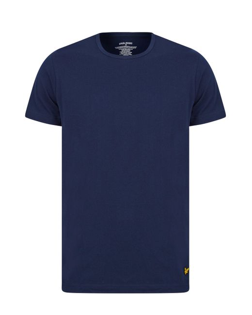 Lyle & Scott Blue Maxwell 3 Pack Lounge Tee for men