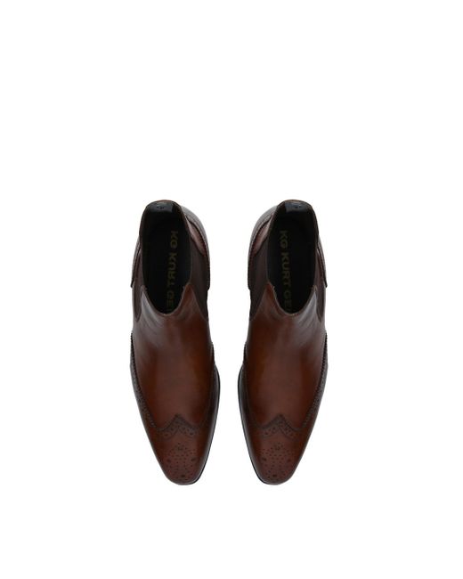KG by Kurt Geiger Brown 'pax' Leather Boots for men