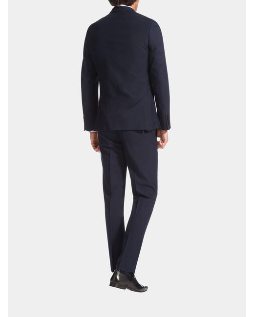 Burton Blue Navy Essential Slim Fit Suit Jacket for men