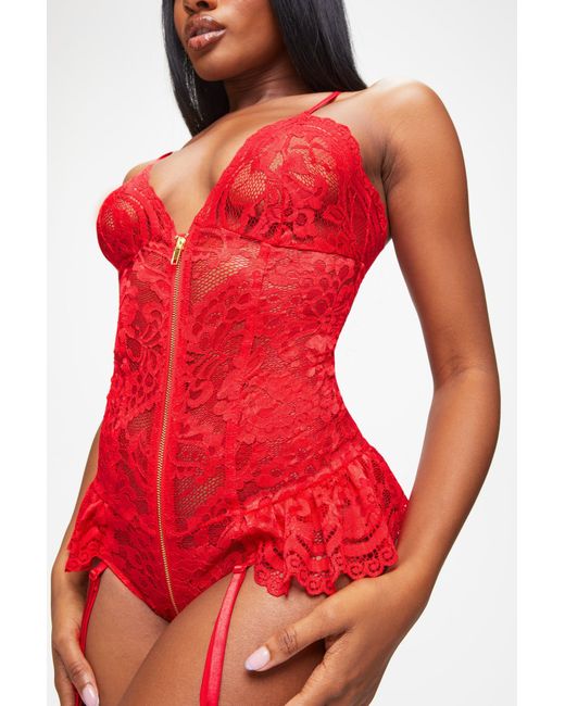 Ann Summers Red Taylor Crotchless Teddy