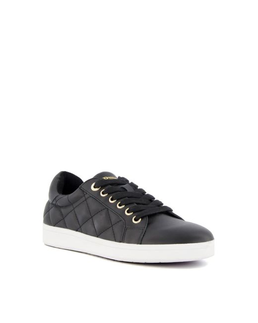 Dune Black 'excited' Leather Trainers
