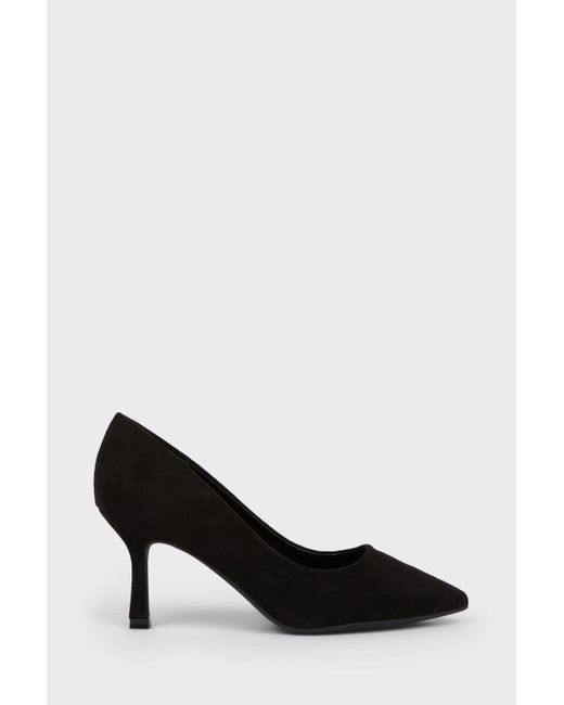 Wallis Black Daria Pointed Stiletto Court Shoes