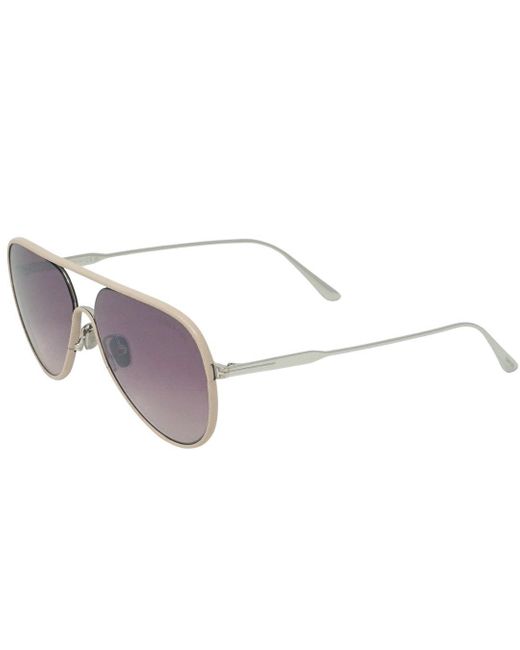 Tom Ford Brown Jessie-02 Ft1016 18z Silver Sunglasses for men