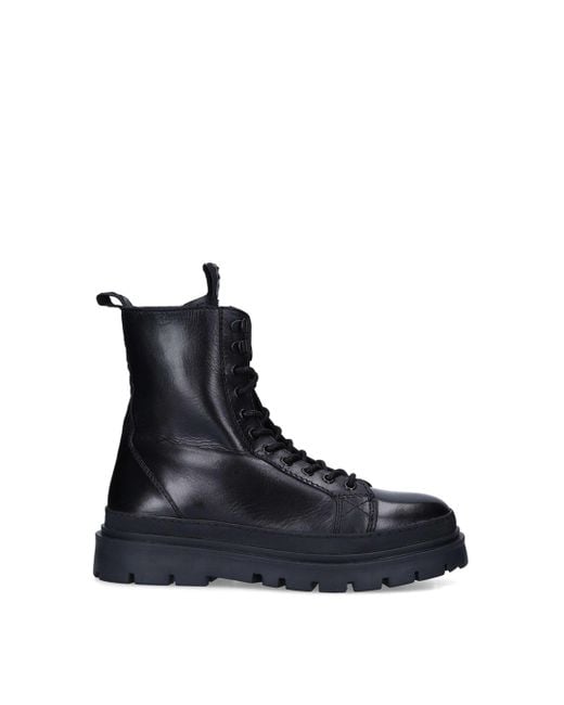 KG by Kurt Geiger Black 'tyrus Monkey' Leather Boots for men
