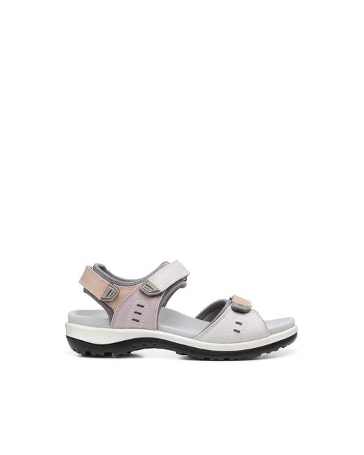 Hotter White Extra Wide 'walk Ii' Sandals