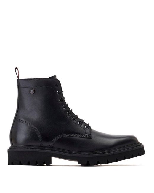 Base London Blue 'sutton' Lace Up Leather Boot for men