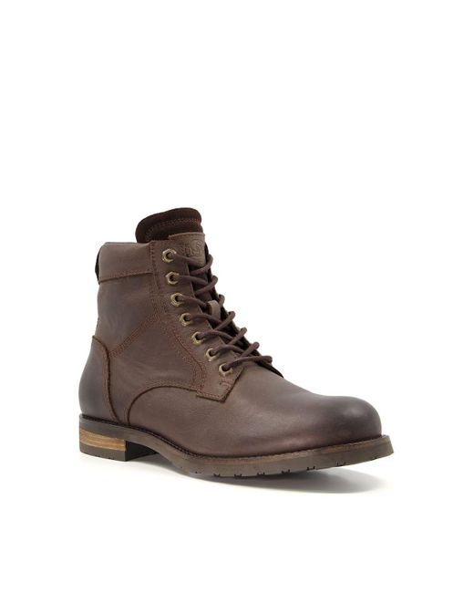 Dune Brown 'cromford' Leather Smart Boots for men