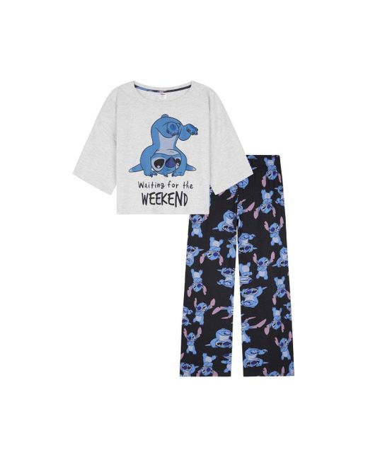 Disney Blue Stitch Pyjama Set