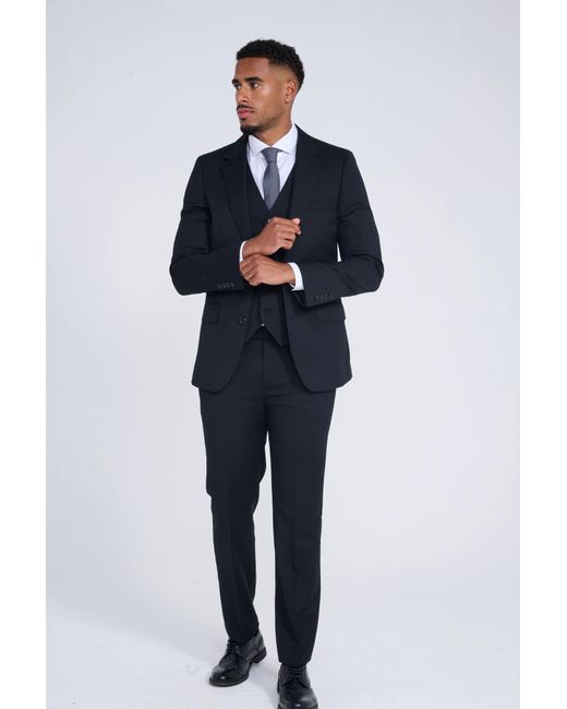 Harry Brown London Blue Charlie Three Piece Slim Fit Suit for men