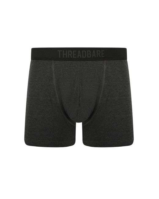 Threadbare Black 5 Pack 'weddell' Hipster Trunks for men