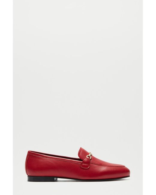 Dorothy Perkins Leather Red Liza Loafer