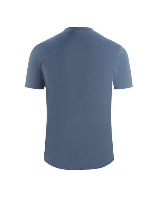 Class Roberto Cavalli Snake Peircing Logo Navy Blue T-shirt for men