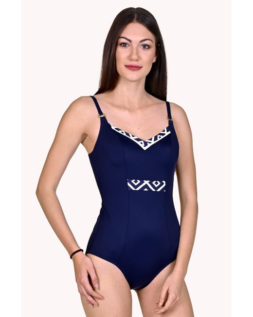 Lisca Blue 'costa Rica' Underwired Non-padded Swimsuit