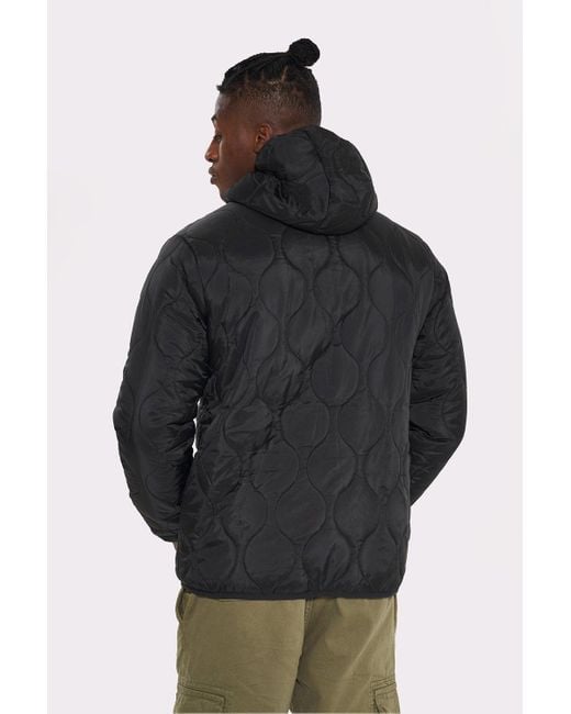 Bench Black 'scall' Quilted Puffer Jacket for men