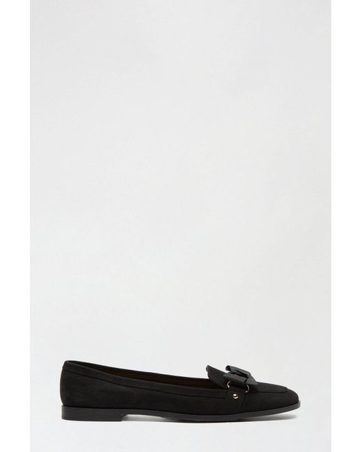 Dorothy Perkins Black Leatrice Bow Loafer
