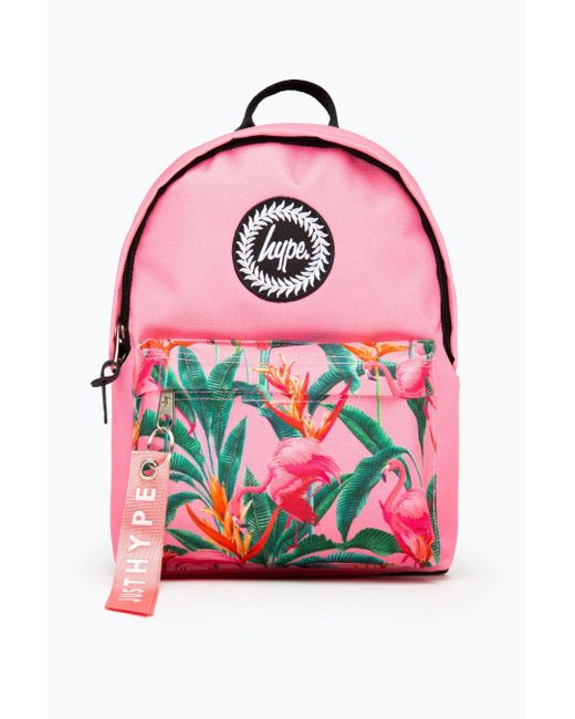 Hype Pink Flamingo Rainforest Mini Backpack
