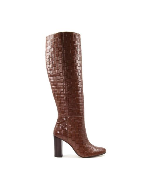 Dune Brown 'sonoma' Leather Knee High Boots