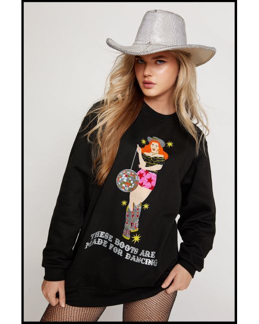 Nasty gal oversized sweatshirt Clearance