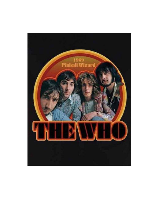 The Who Black 1969 Pinball Wizard Cotton T-shirt for men