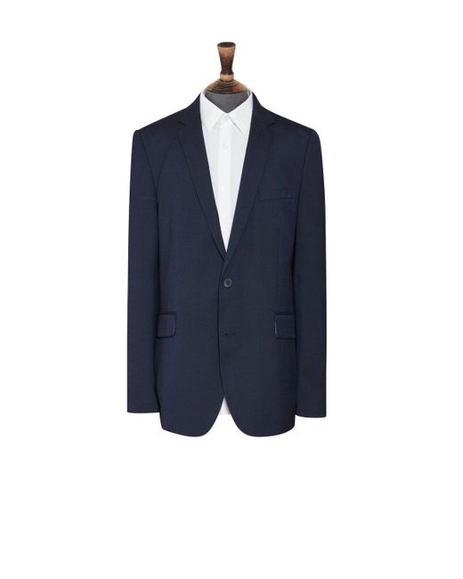 Burton Blue Plus And Tall Tailored Stretch Essential Blazer for men