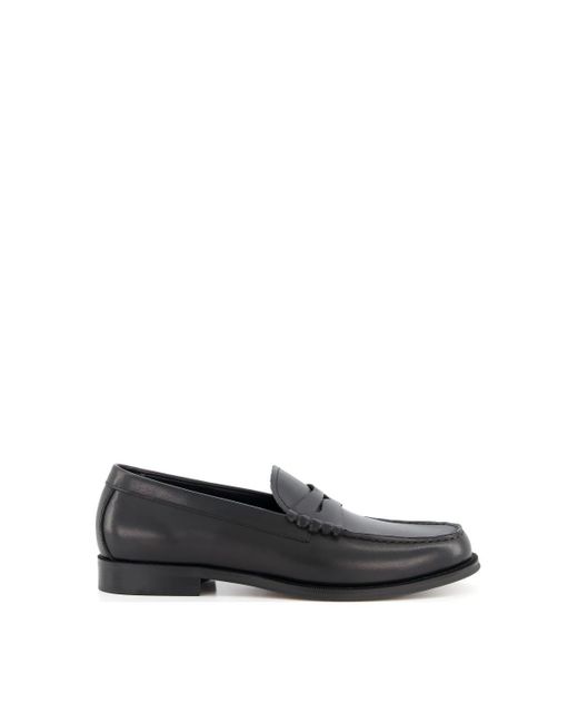 Dune Black 'signals' Leather Loafers for men