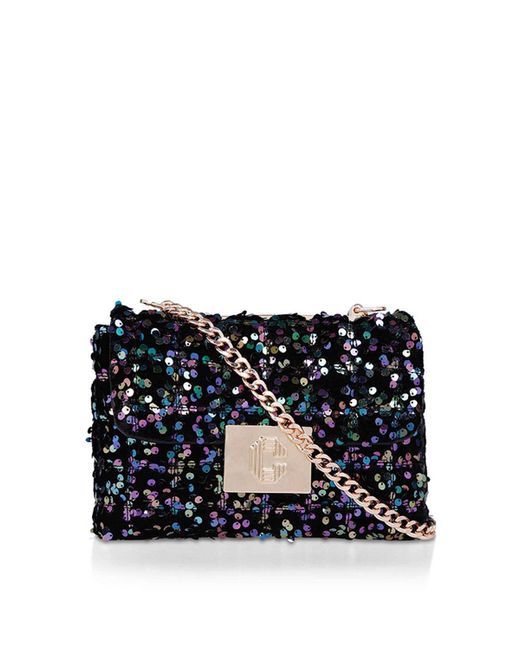 Carvela Kurt Geiger Black 'brooklyn Mini' Sequin Bag