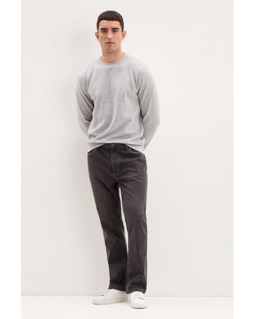 Burton Gray Bootcut Dark Grey Jeans for men