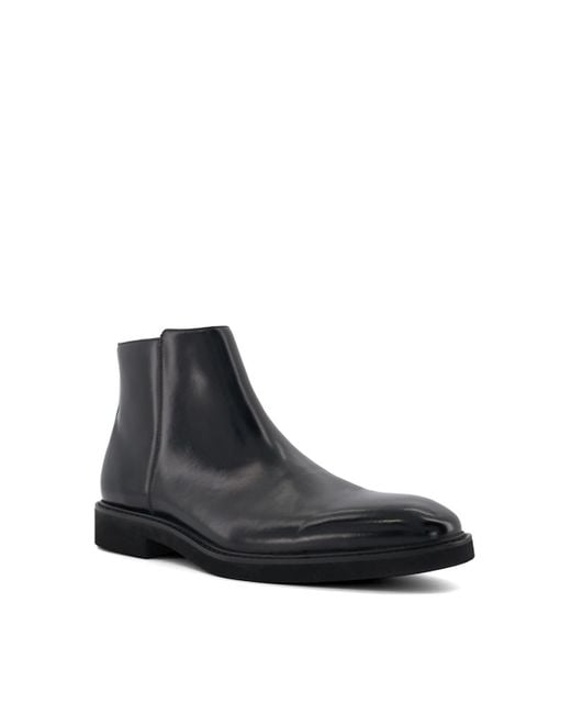 Dune Black 'mccoy' Leather Smart Boots for men