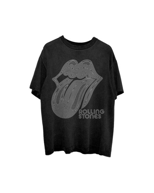 The Rolling Stones Black Holographic T-shirt for men