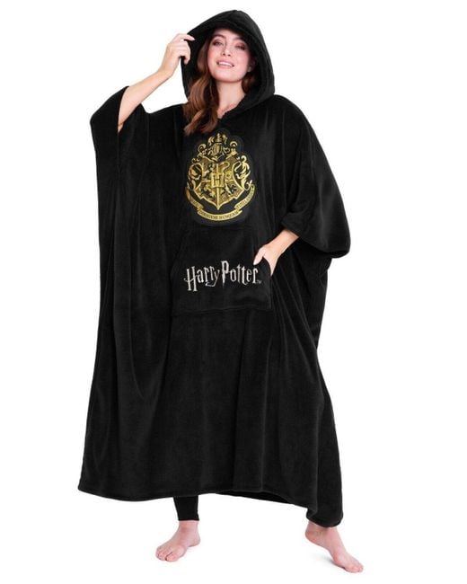 Harry Potter Black Long Oversized Hoodie for men