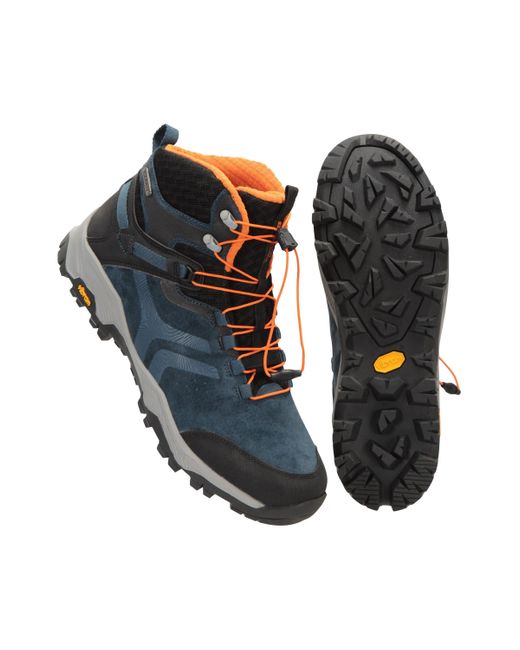 Mountain Warehouse Black Ultra Geneva Vibram Waterproof Boots Hiking Grip Shoes for men