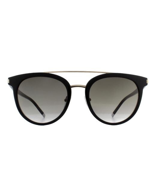 Calvin Klein Round Black Grey Gradient Ck4352s Sunglasses