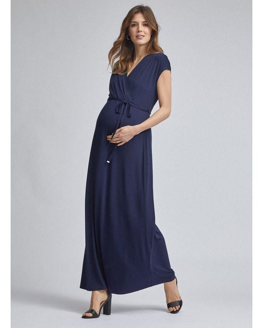 Dorothy Perkins Blue Maternity Navy Maxi Dress