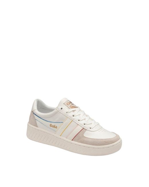 Gola White 'grandslam Prime' Lace-up Trainers