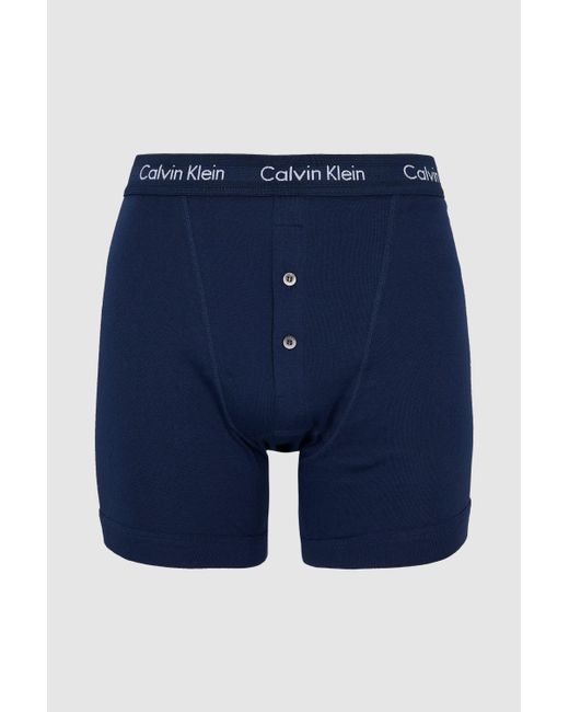 Calvin Klein Blue Ck Button Boxers for men