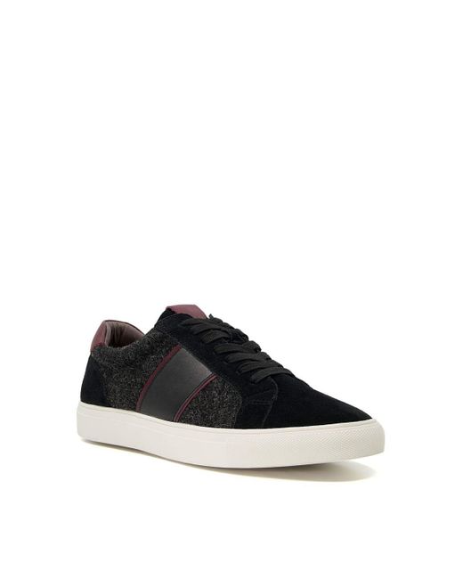 Dune Black 'tods' Suede Trainers for men